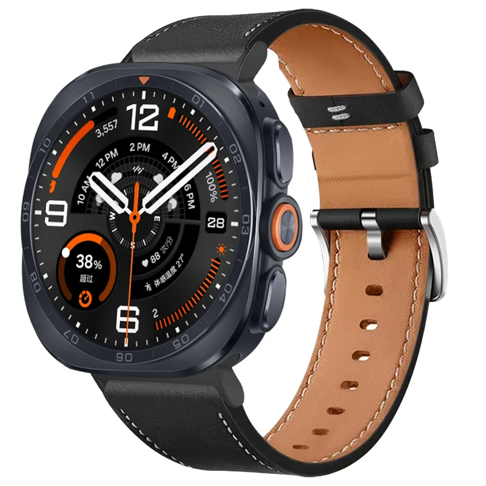 Lederarmband für Samsung Galaxy Watch Ultra2 Ultra 2025 47MM, weiches Armband für Galaxy Watch 9 8 40 44mm 8Classic Uhrenarmband – Detail 25