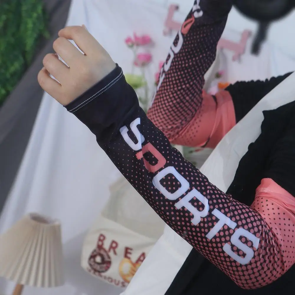 남성 여성을위한 커버 아이스 실크 슬리브 스포츠 냉각 슬리브 사이클링 팔 슬리브 선 스크린 Headscarf UV 보호 아이스 슬리브
