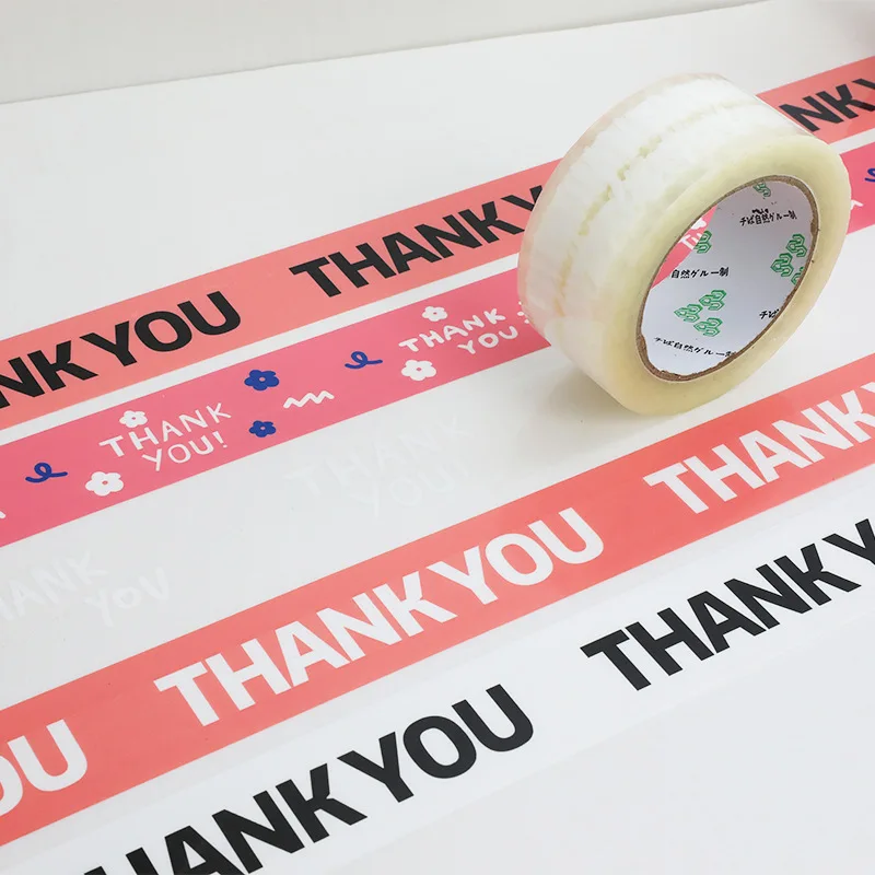 gift-packing-tape-thank-you-tape-sealing-tapes-sticker-decorative-gift-box-decor-45cm-100m