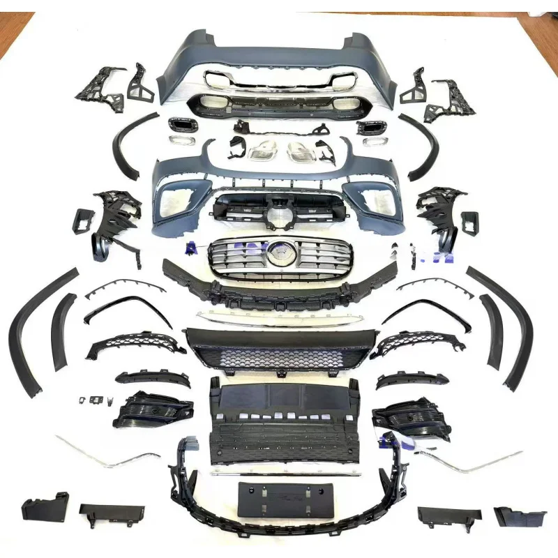 Suitable for 2019+ Mercedes GLS X167 2025 New Body Kit Upgrade to 2024-2025 GLS450 4MATIC SUV Front Bumper