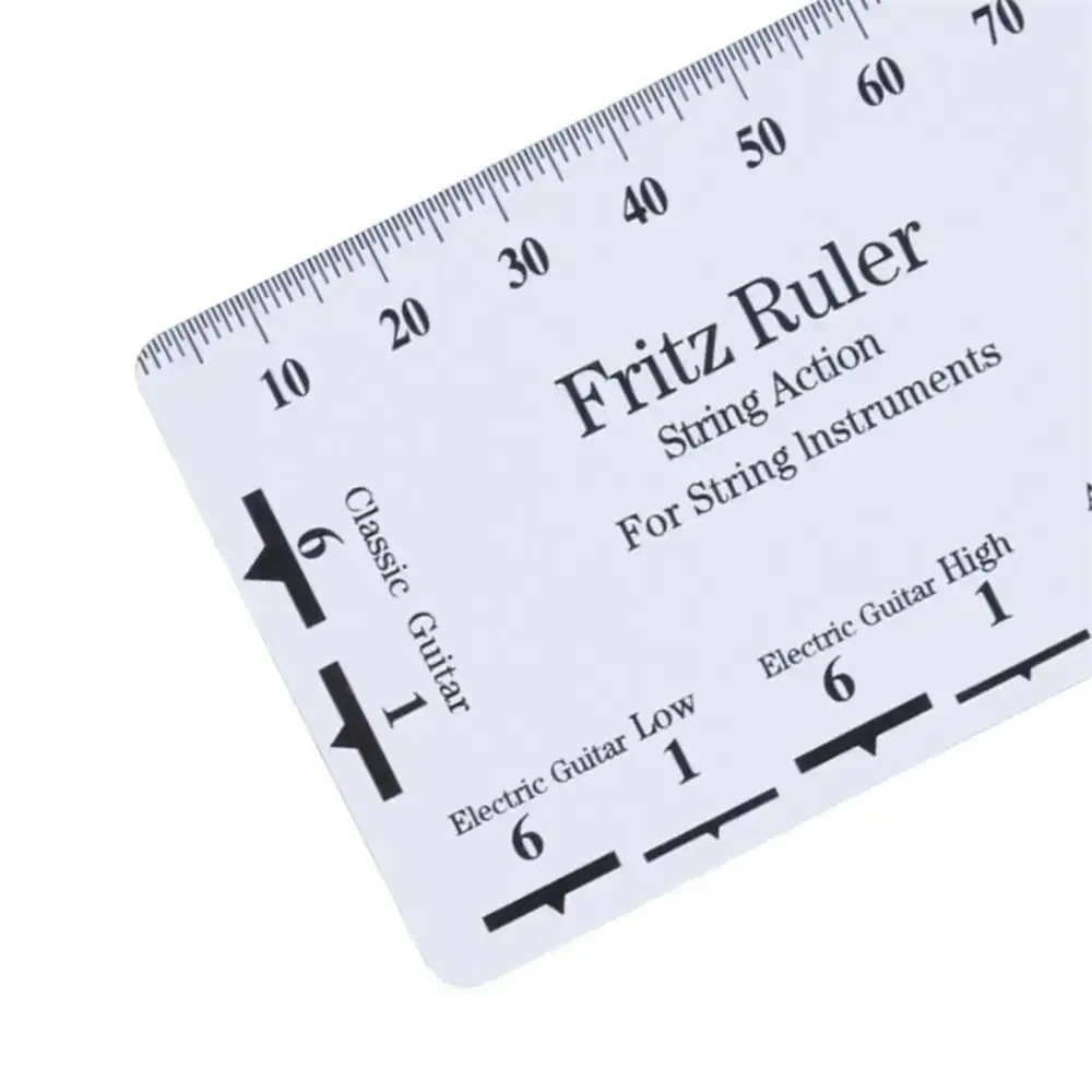 Guitar String Action Gauge Ruler String Pitch Rulers Card Luthier Tools For Guitar Strings Music Guitar Accessorie