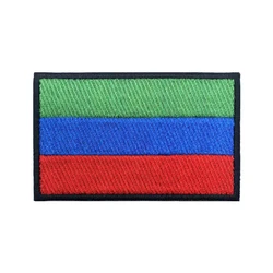 Republic of Dagestan Patches Armband Embroidered Patch Hook & Loop Iron On Embroidery Badge Military Stripe