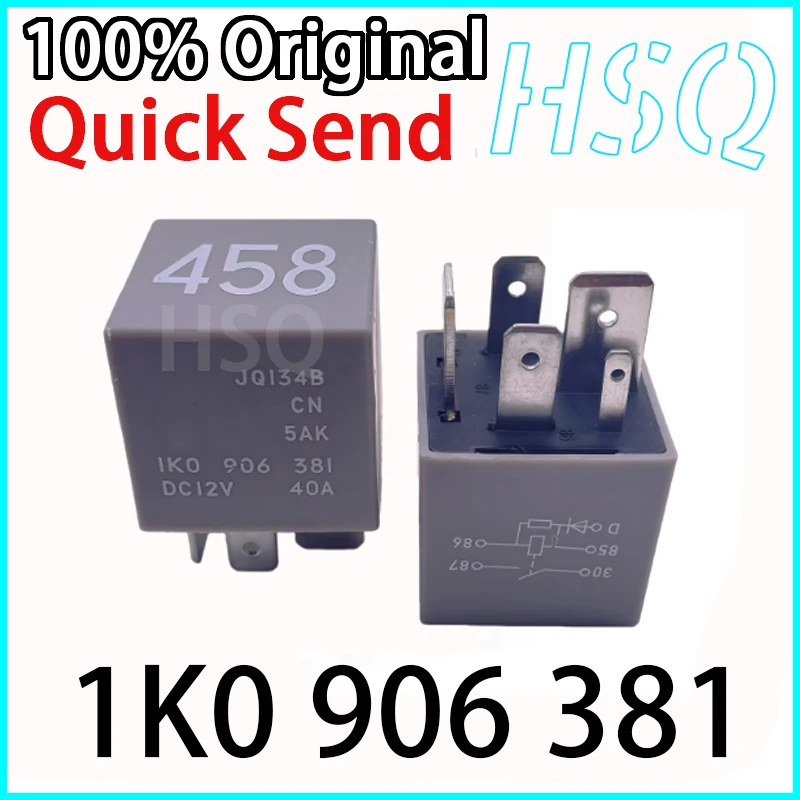 

2PCS Brand New Original 458 # 1K0 906 381 Starter Relay