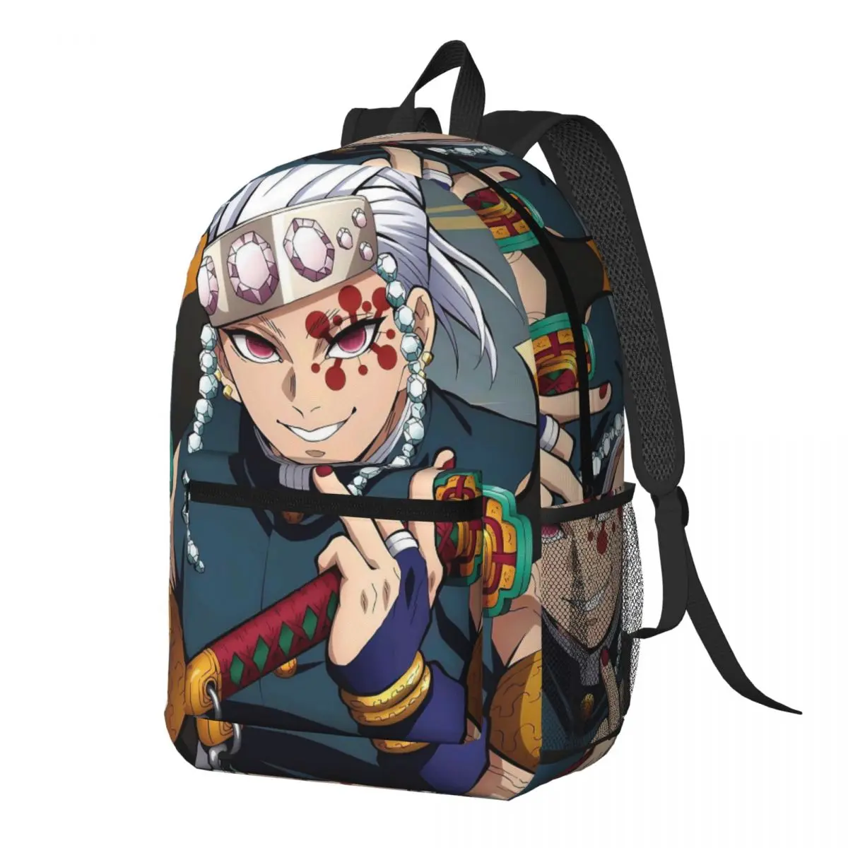 

Tengen Uzui Anime Backpack Daypack Large Capacity Kids BookBag School Bag Shoulder Bags for Men Women