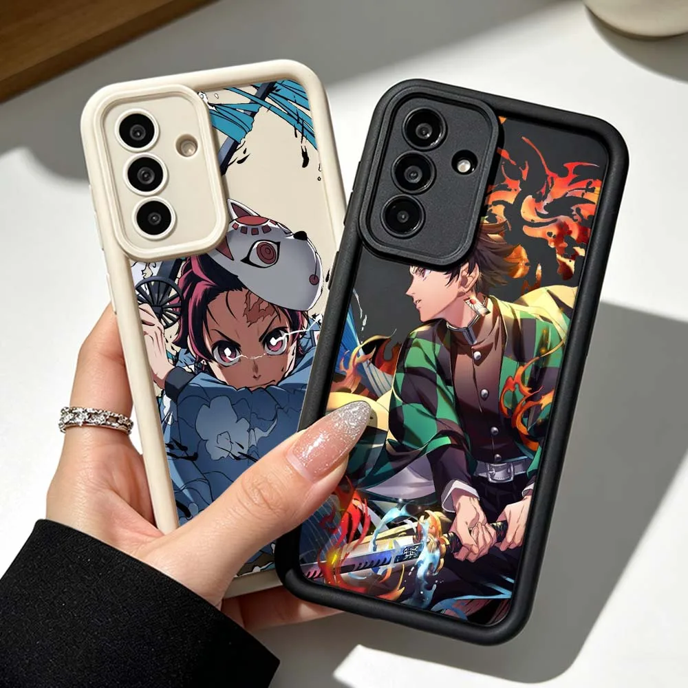 Demon Slayer Kimetsu no Yaiba Phone Case For Samsung Galaxy A71 A57 A56 A55 A54 A53 A52s A17 A16 A06 Eye Ladder Silicone Cover