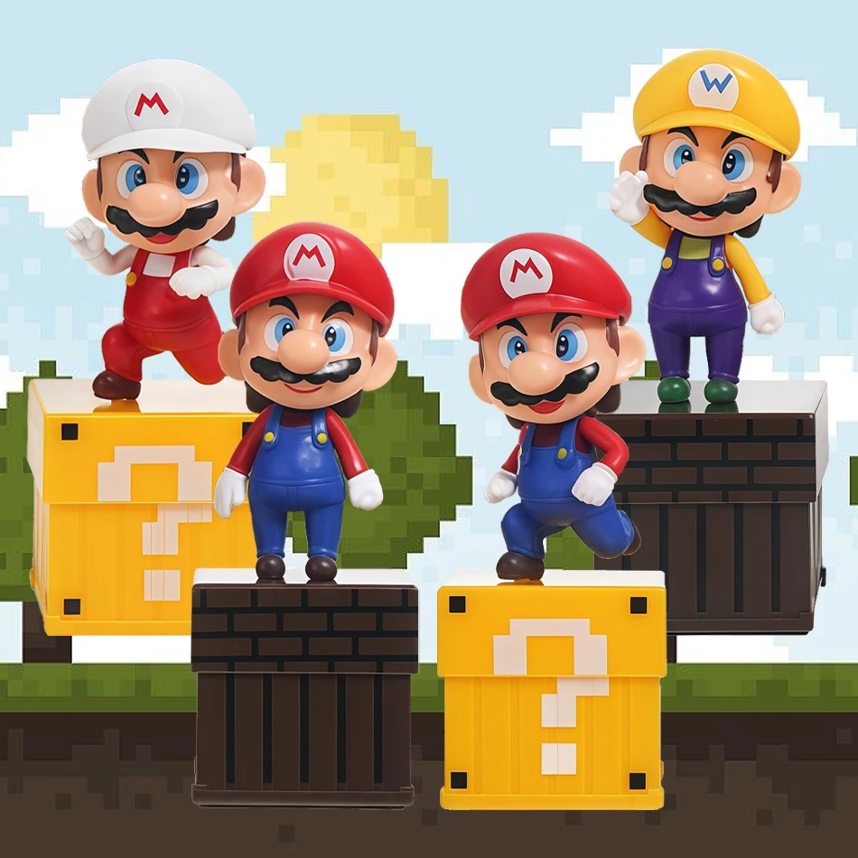 

Новинка 2026: Горячая коллекционная фигурка Марио из аниме Super Mario Bros. — креативная модель-игрушка для детей, отличный подарок на день рождения.