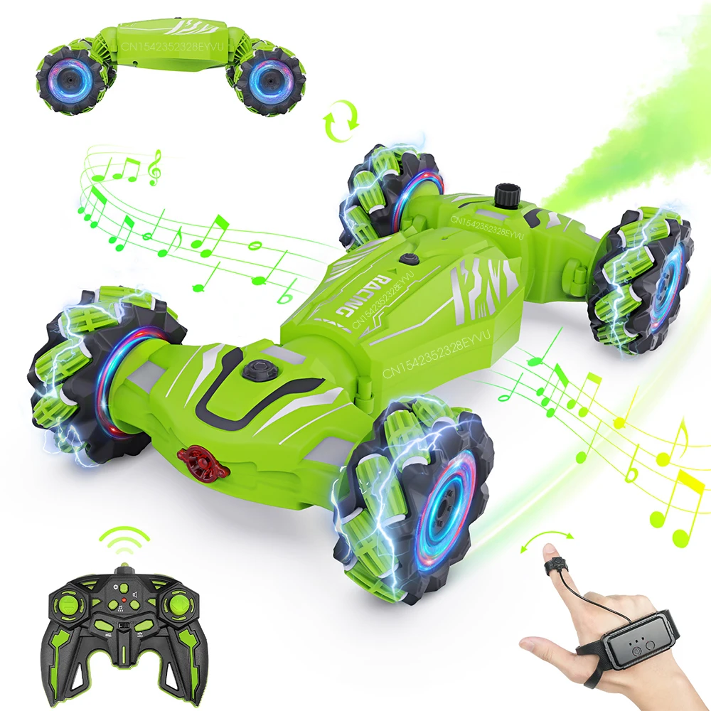 1:16 4 Wheel Drive RC Car High Speed Remote Control Car RC Stunt Drift Car Off Road Gesture Sensing Twist Toy Car for Kids Gift