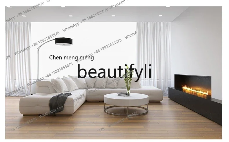 FF 3D atomizing fireplace embedded simulated flame ultra-thin decorative electronic humidifier