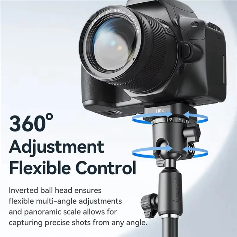 A003 Ulanzi TH02 Uka Cabeza de bola con 360 °   Cámaras Fordslr de conmutación tovertática horizontal de liberación rápida y panorámica