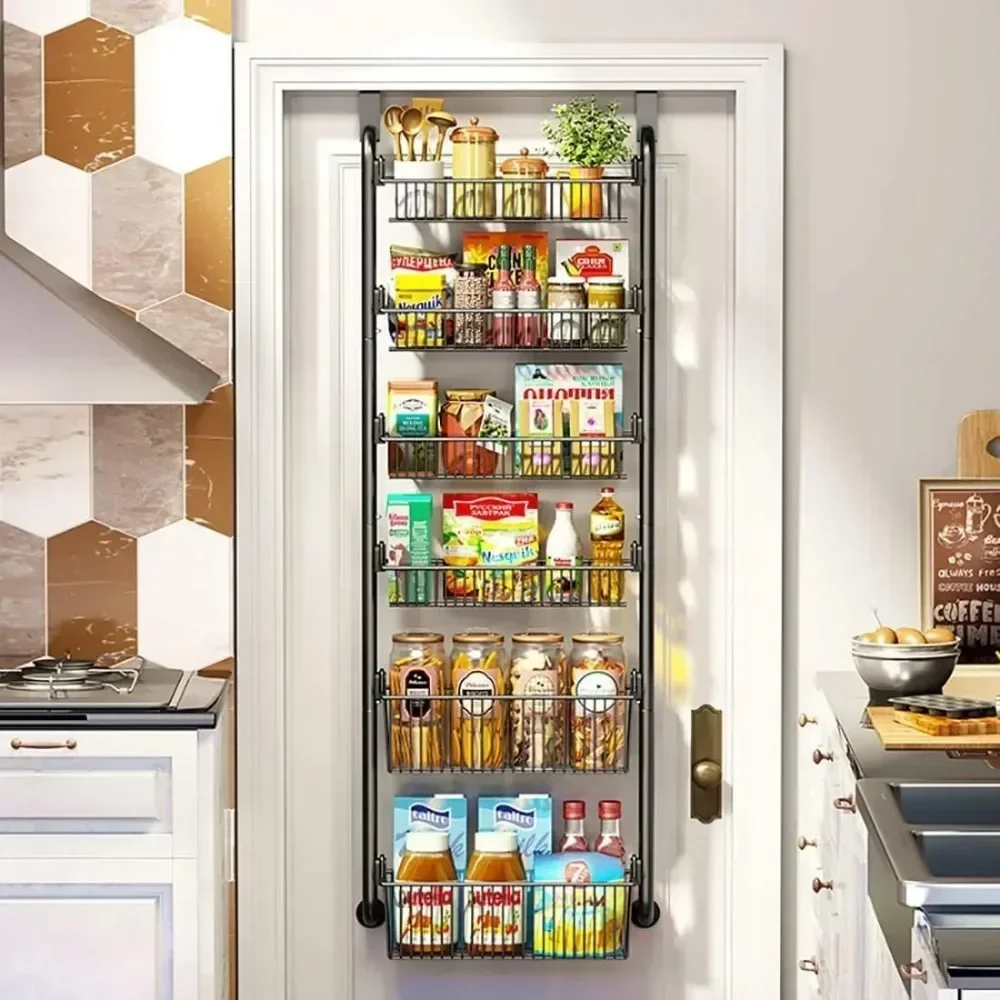 

Customizable Multi layer door hanging storage basket, no need to drill holes, for storing household items, clothing, toys