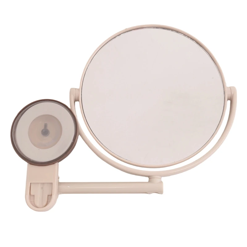 Bathroom Mirror Double-Sided 1X/3X Magnification Suction Cup Adjustable Makeup Mirror Cosmetic Mirror