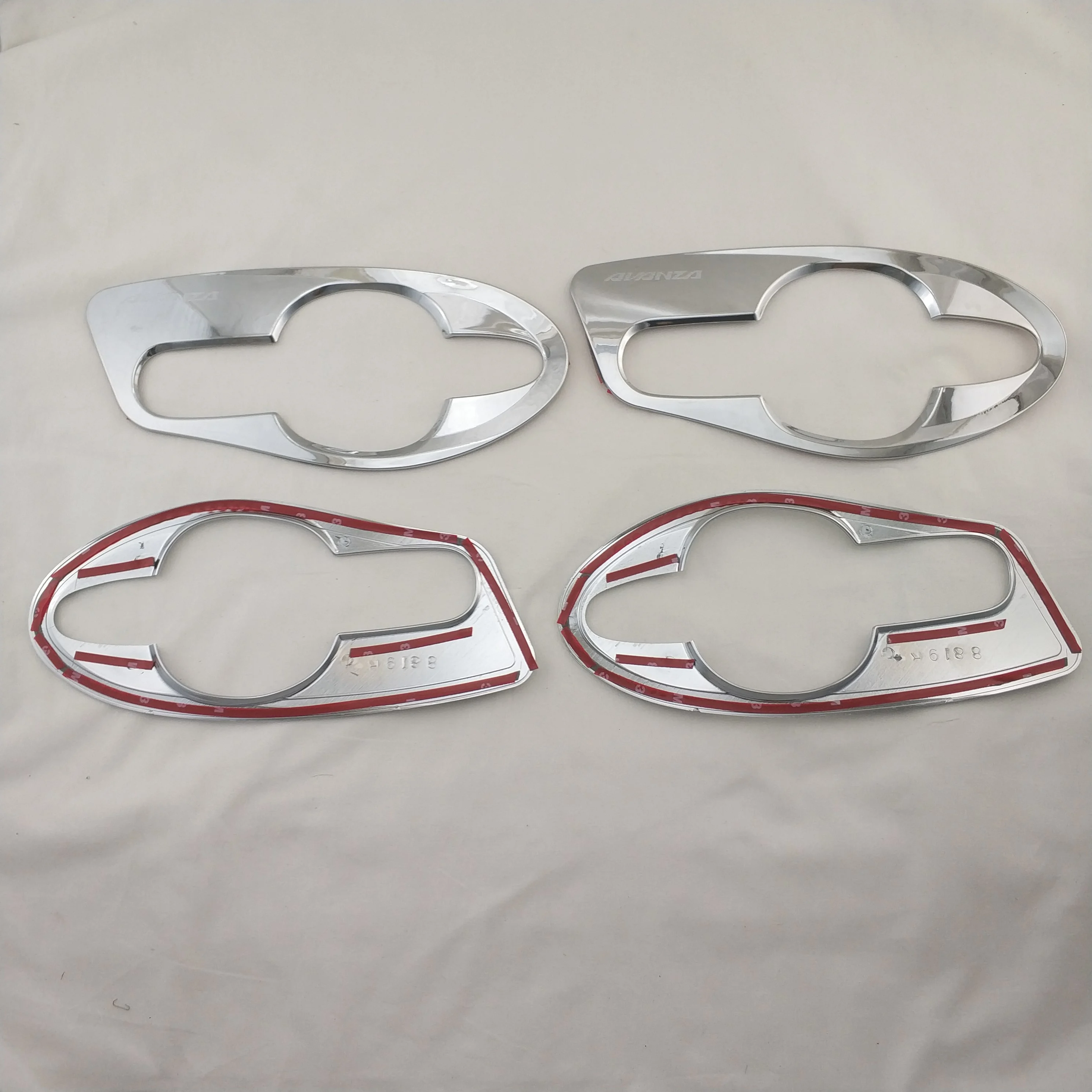 For Toyota AVANZA 2012 2013 2014 2015 2016 2018 2019 8PCS Chrome Car Accessories Plated Door Handle Bowl Covers Trim Paste Style