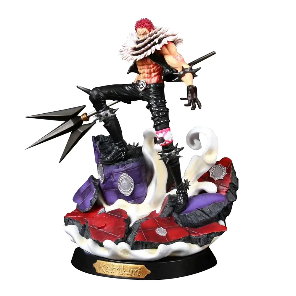 One Piece Anime Model GK Three Sweet Commanders Charlotte Katakuri Action Figure Statue Collection Toy Desktop Decoration Figma