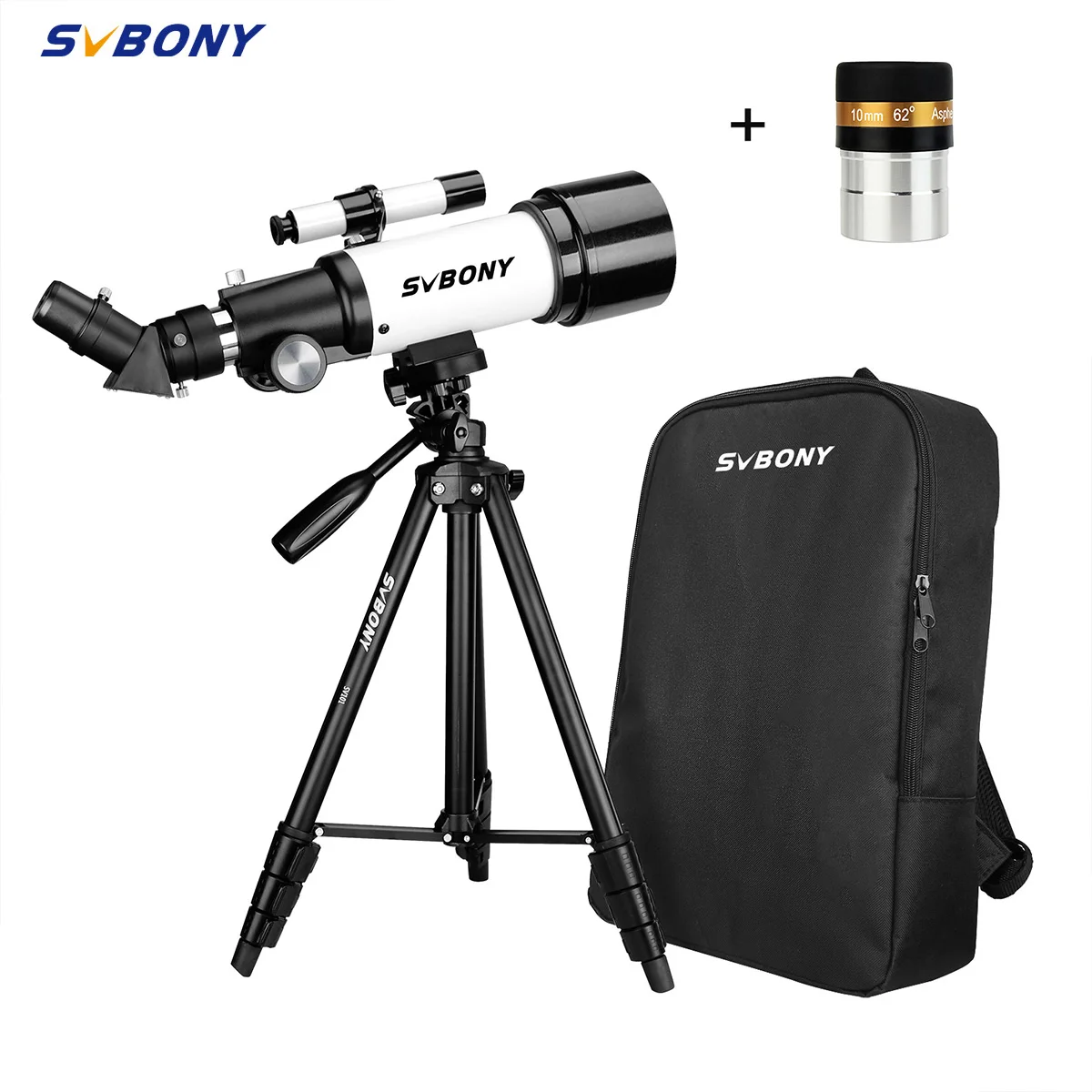 

SVBONY SV501P+10mm Eyepieces Telescope for Beginners Adults, Astronomical Refracting Telescope for Gift Moon Planets