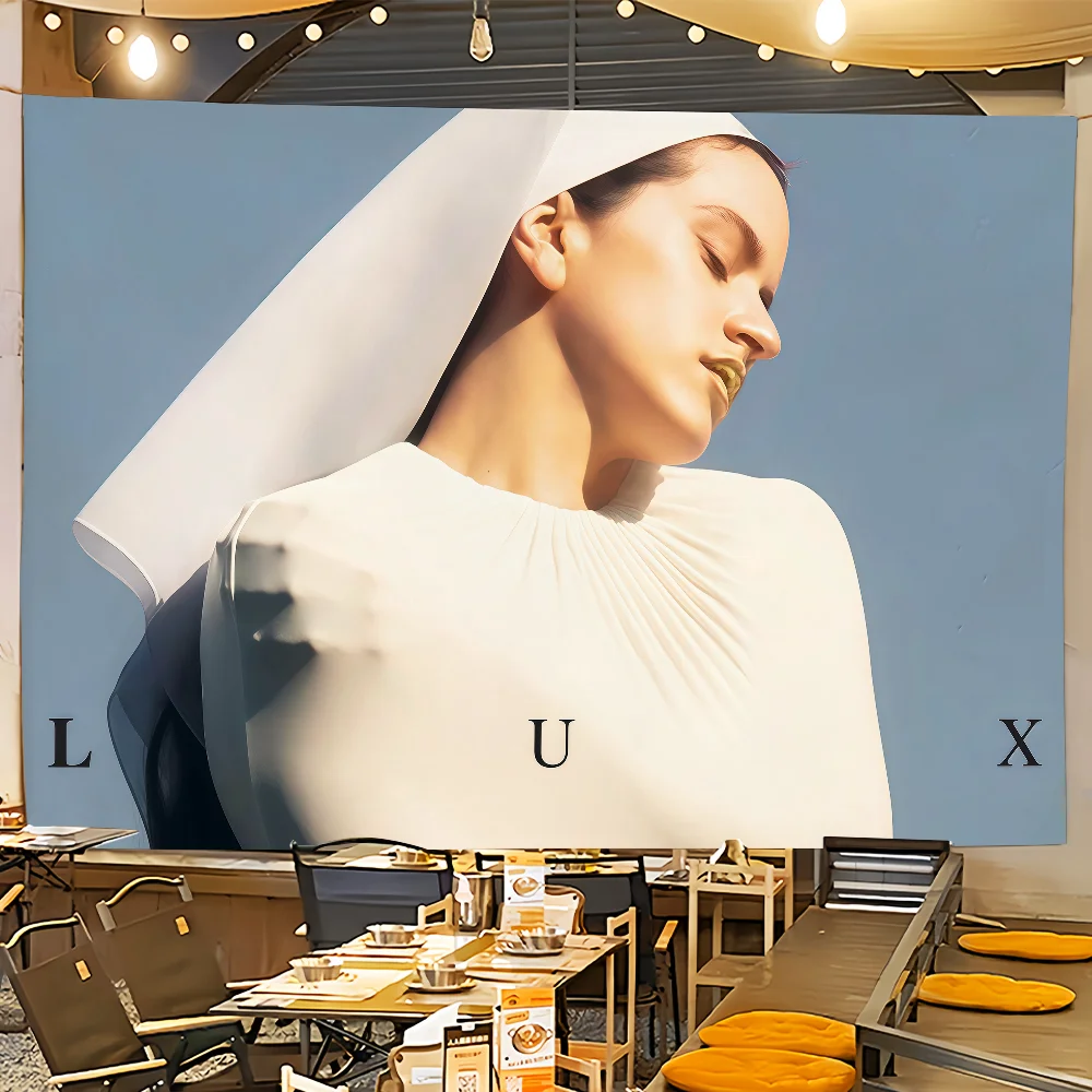 singer r-rosalia Lux Berghain fashion cool flag Room Dorm Camp Party Garage Bar Picnic hogar home Decor Banner Wall Hanging Gift