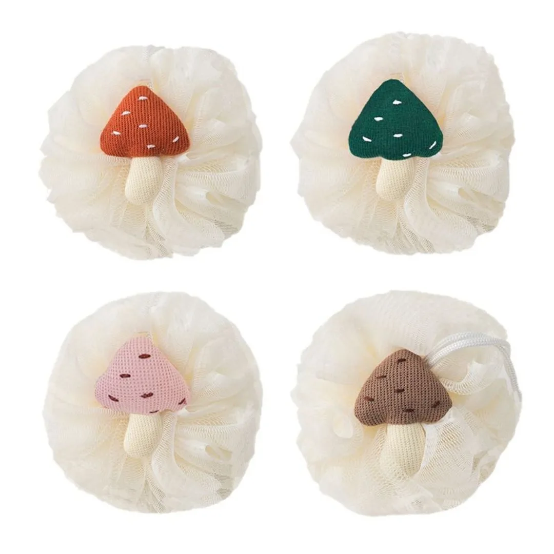 Morbido fiore da bagno schiumogeno spugna bolla per scrubber per il corpo doccia esfoliante fiore palla a rete lavaggio del corpo massaggio palla da bagno