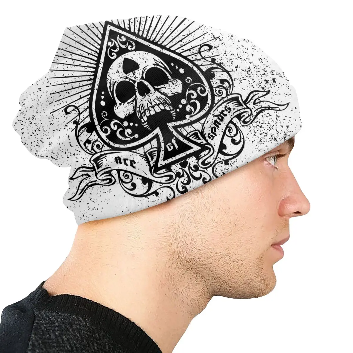 Ace Of Spades Washed Thin Bonnet ciclismo berretti Casual protezione uomo donna cappelli