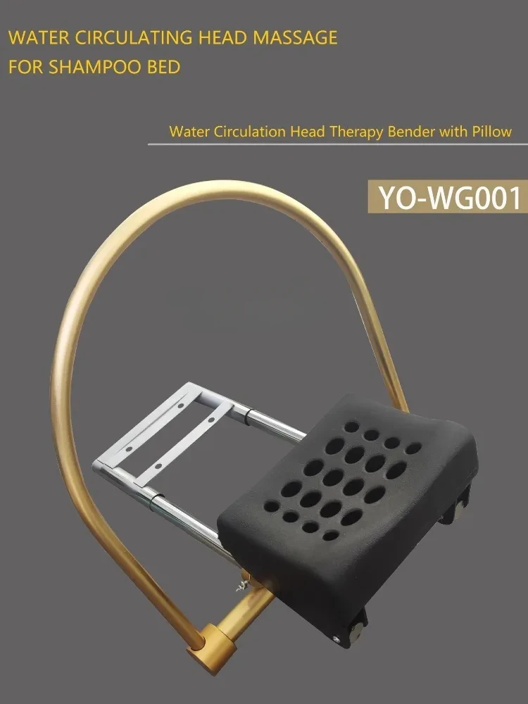 Water Circulation Head Curved Shower with Pillow for Shampoo Bed Hair Salon Head Massage