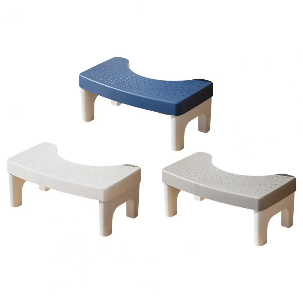 Household Toilet Stool Anti-slip Surface Solid Legs Thickened Squatting Stool Adult Squat Toilet Accessory