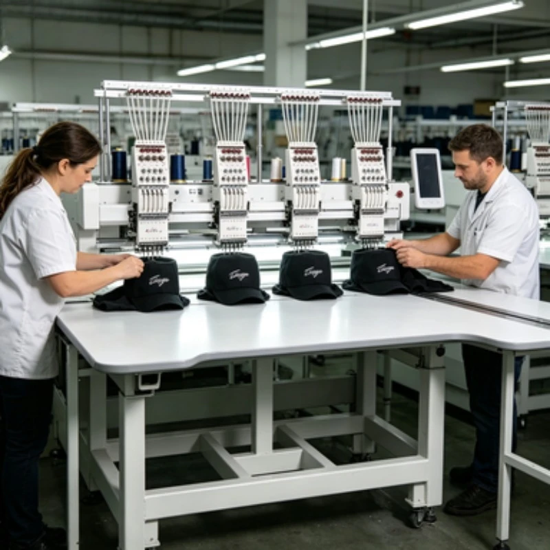 High Speed Computerized Industrial Embroidery Machine New Home Use 1-12 Head Garment Flat Embroidery with Laser Cutter