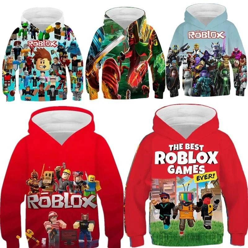 

Robloxs pring and Autumn Printed Hoodies for Kids Sweatshirts for Boys and Girls Original Fashion Robloxs Games Baby Clothes