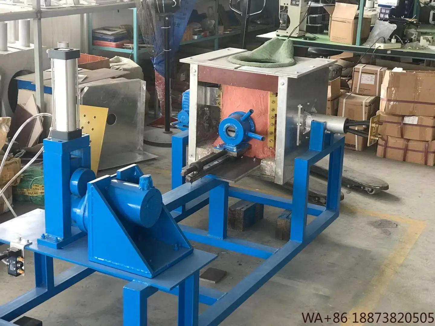 آلات الصب الصغيرة الأفقية المستمرة آلة صب القضبان النحاسية المعدنية