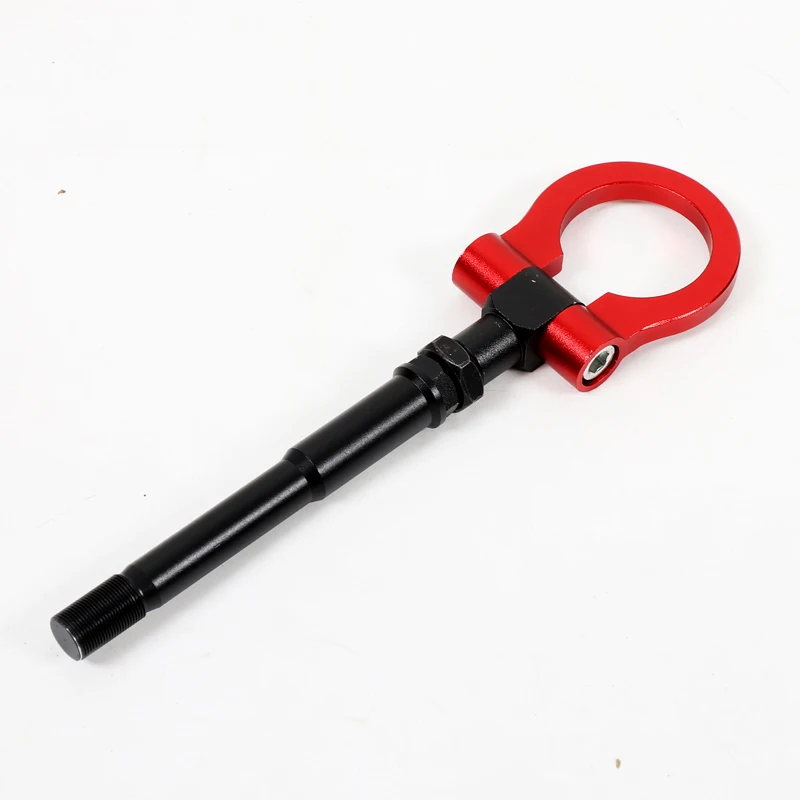 For Subaru WRX Crosstrek 2022-2024 Aluminum Alloy Red Car Forward Trailer Hook Tow Ring Bumper Tow Hook Trim Car Accessories