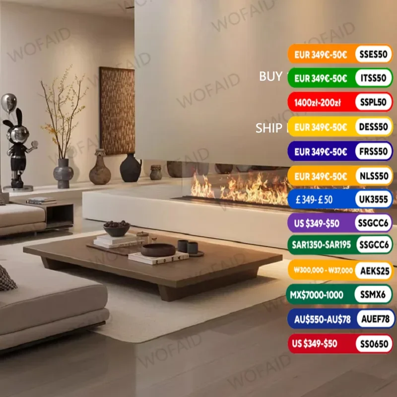 

5 Year Warranty 3d Automizing Water Vapor Electric Fireplace Artificial Fire Flame for Living Room Decoration Fireplace