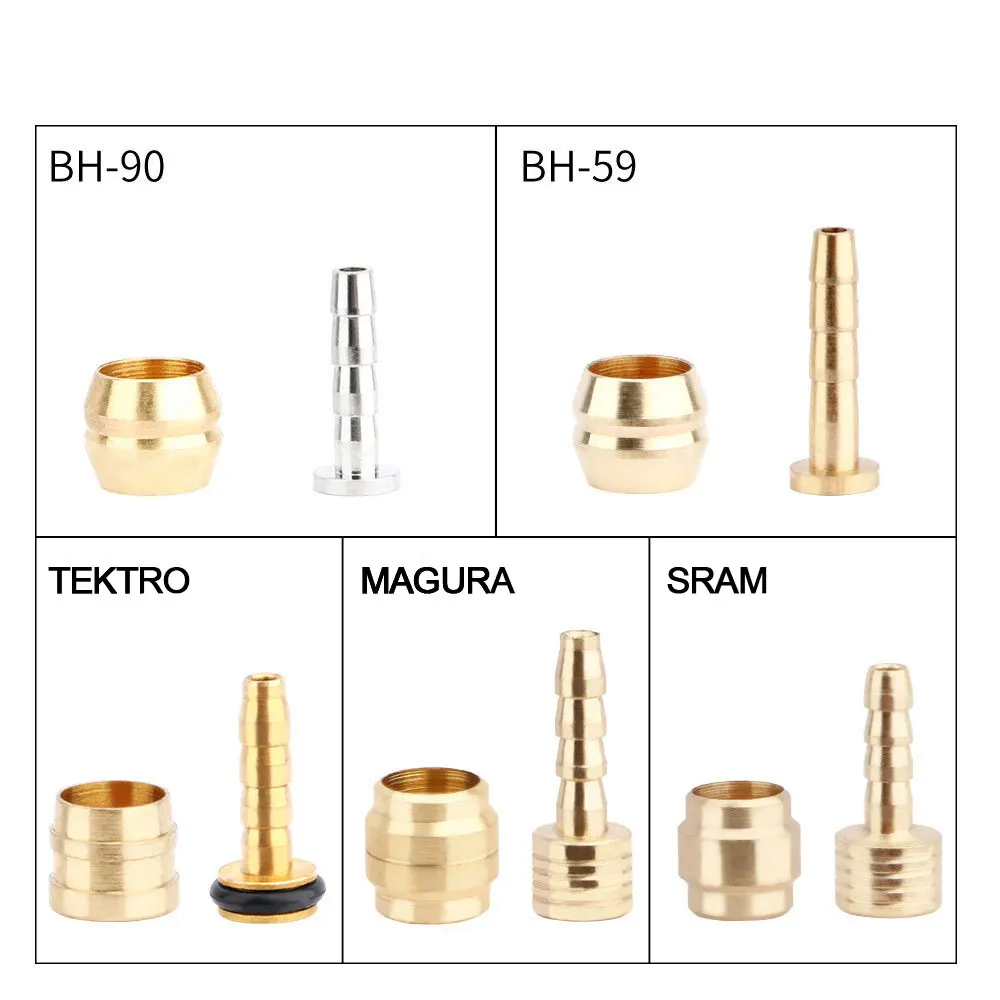 Oil Brake Olive Head Oil Needle Copper Sleeve BH90 BH59 Oil Pipe Cutting Magula AVID Bike Accessories Parts Xod Goodtaste Liting