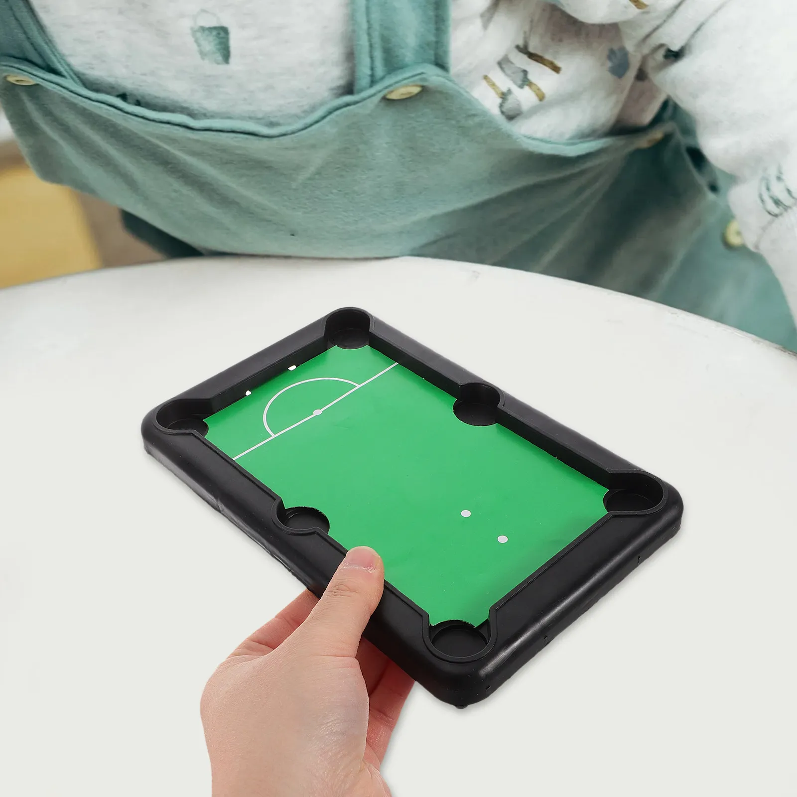 

1Set Mini Pool Table Set for Portable Plastic Billiard Game Table Indoor Outdoor Playset Small Tabletop Family