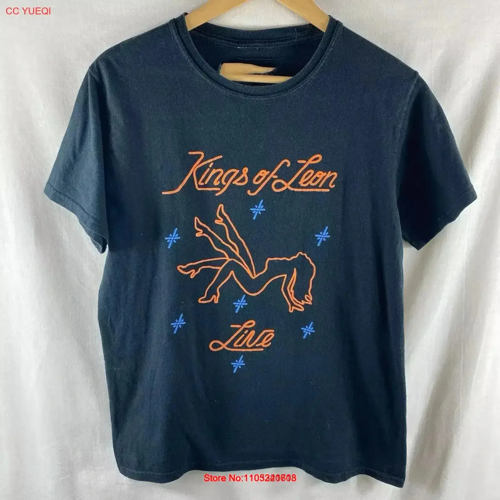 Kings Of Leon Band Live Black Cotton T Shirt Full Size S 5XL vintage Washed Stretched Soft Top For Everyday Wear Stylish