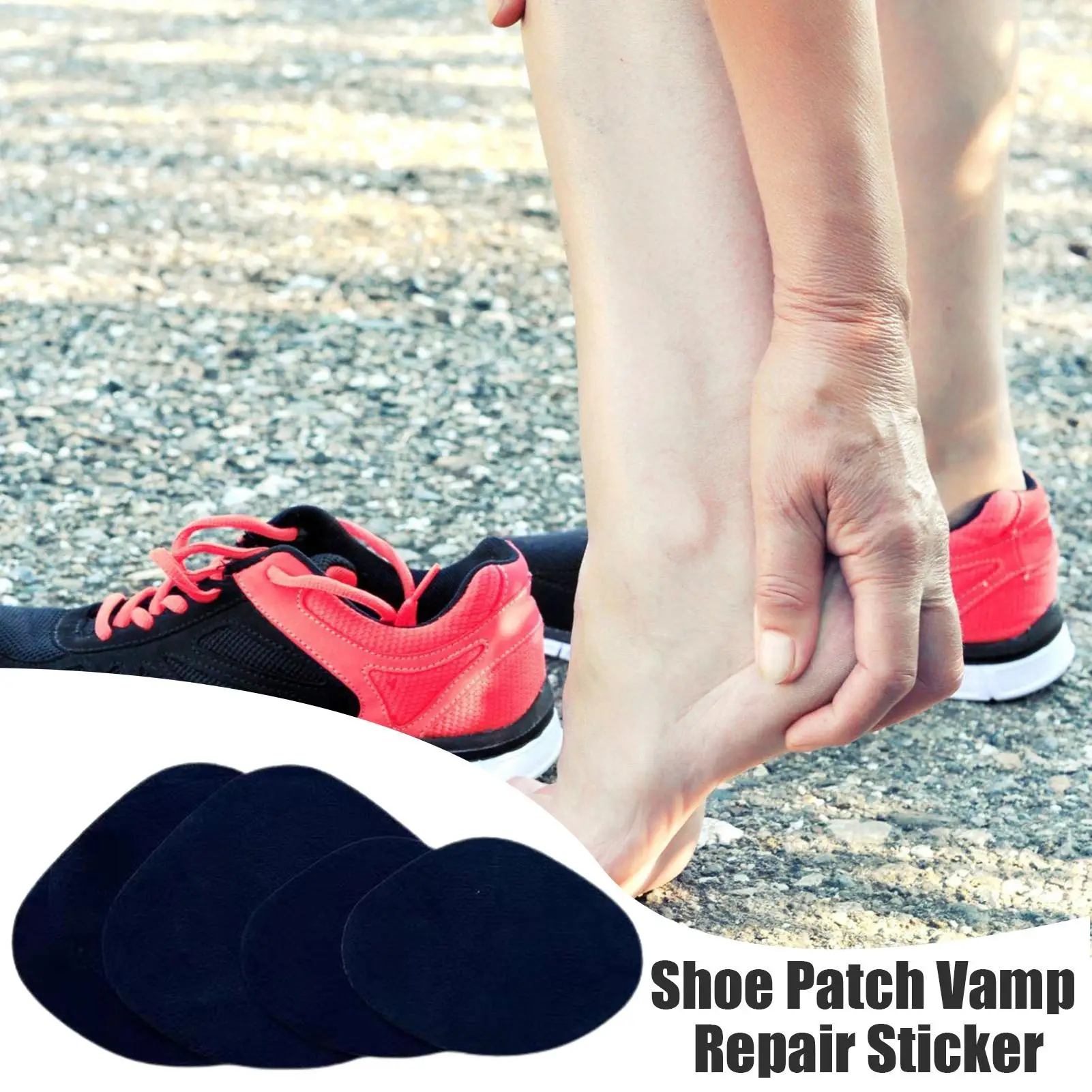 

new Shoe Holes Repair Patch PU Leather Self-Adhesive Trainer Heel Patch Toe/Heel Holes Prevention Repair Shoe Heel Pads Sneaker