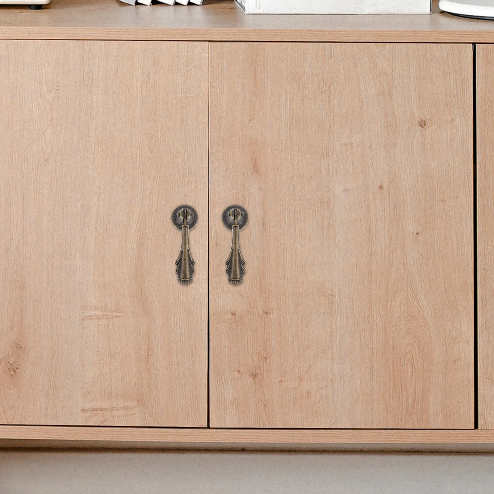 

10Pcs Drawer Pull Handle Vintage Single Hole Ring Pull Retro Cabinet Hardware Decorative for Home Furniture Shoe Cabinet Handle