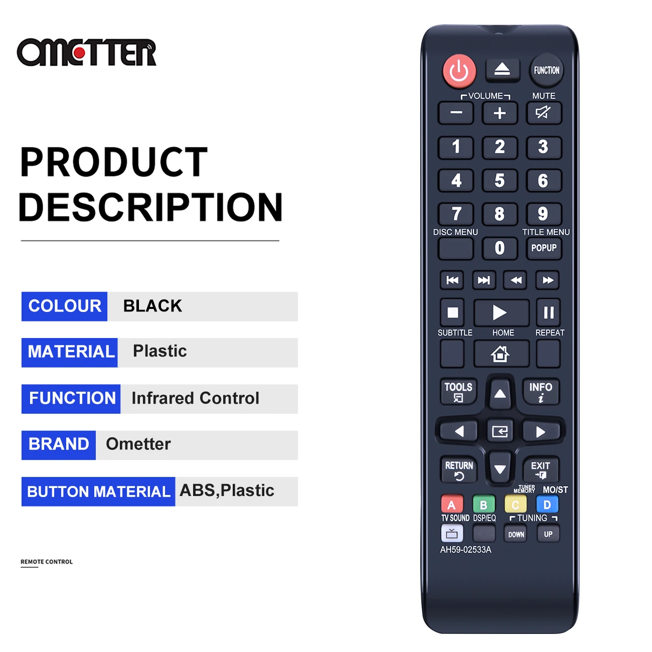 Новая модель, пульт дистанционного управления для SAMSUNG Blu-Ray системы домашнего кинотеатра, универсальный HTF4500/ZA HTFM45