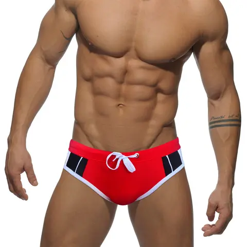 Summer Mens Swim Briefs Sport Beach Surfing Trunks Sexy Low Waist Bikini Swimwear Nylon Quick Dry Mayo Male Bathing Swimsuit