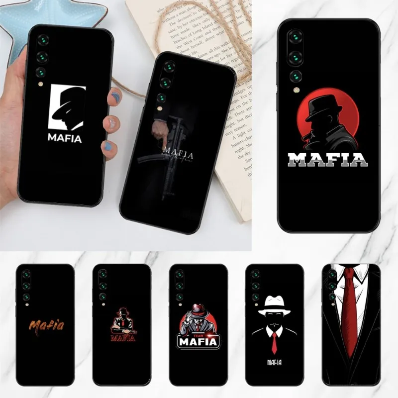 Italy Mafia Smart Phone Case for Huawei P50 P40 P30 Pro Lite P Smart 2021 2019 Magic 3 Black Soft Phone Cover Funda