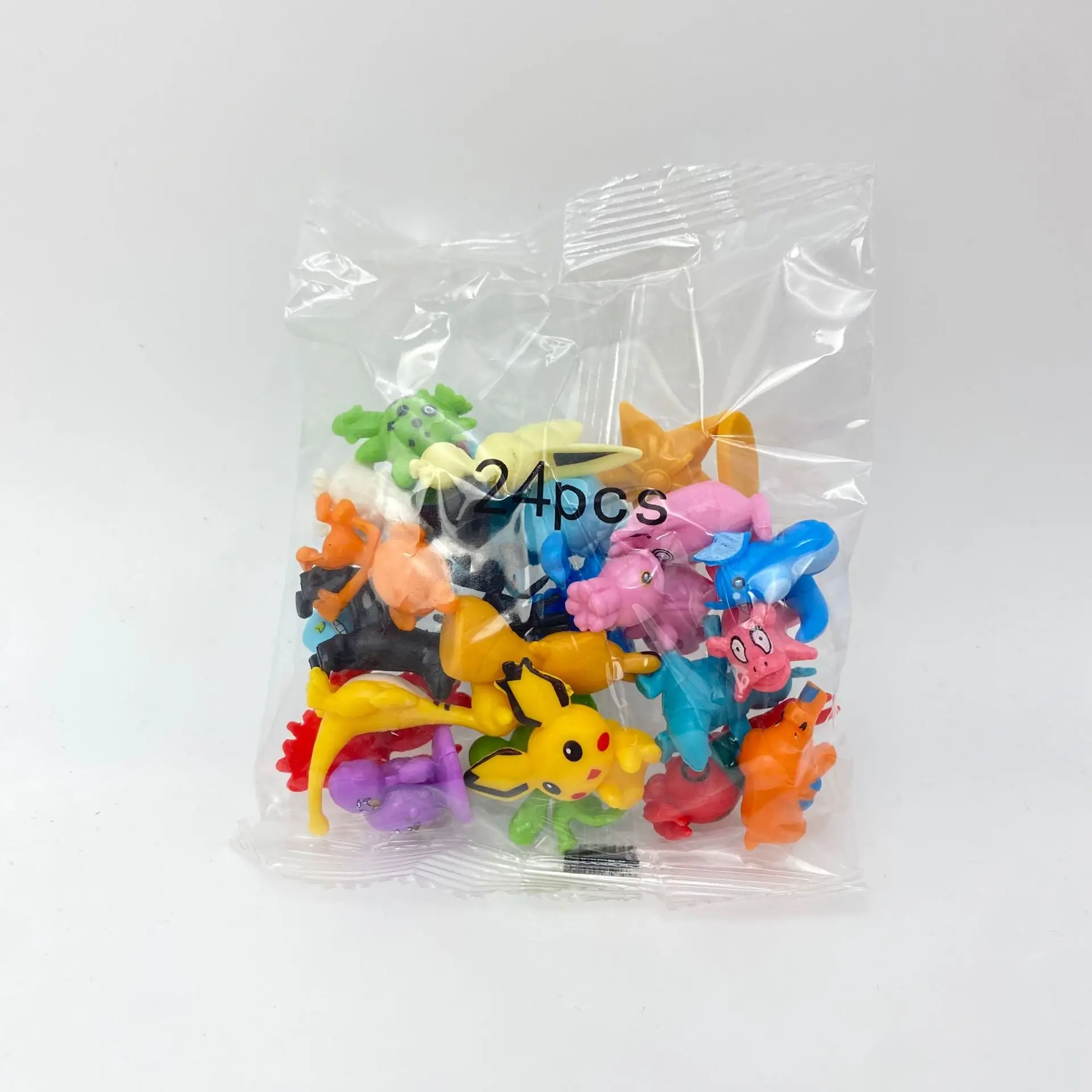 24-144pcs Pokemon Action Figure Pikachu Anime Model 2-3CM Sier Decoratie Mini Model Pop Speelgoed kinderen Kerstcadeaus