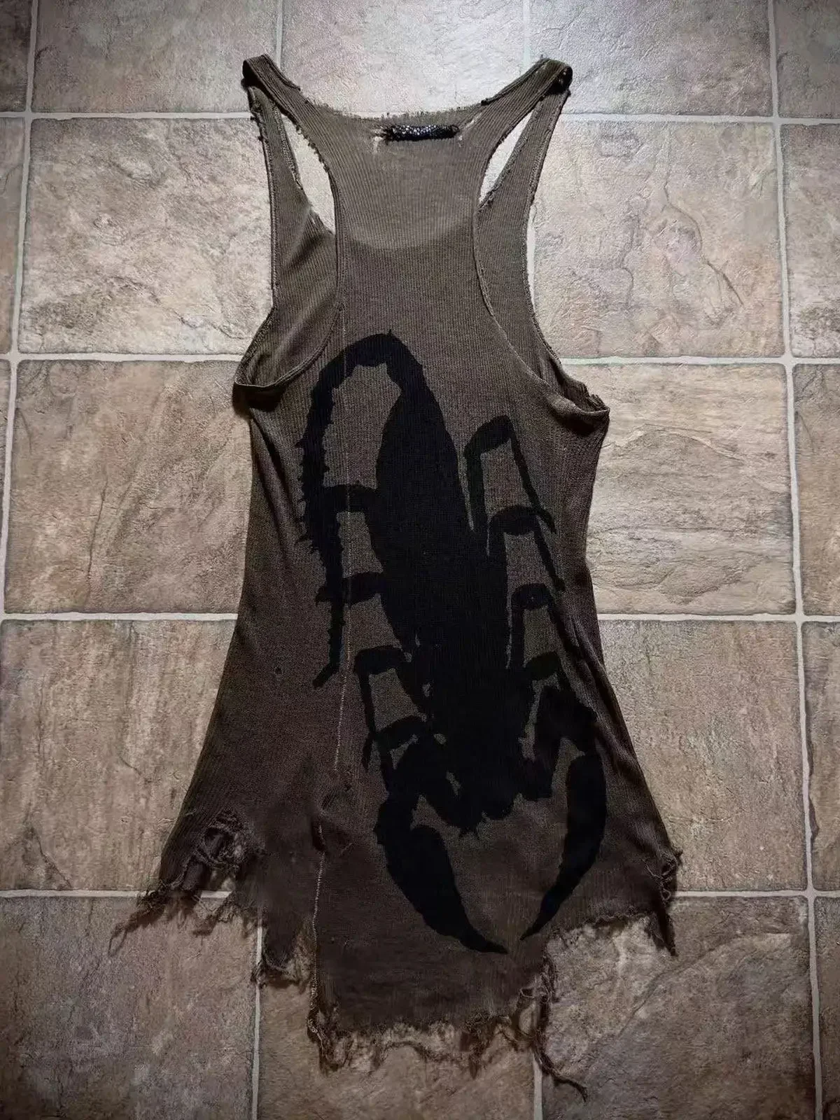 Ifsixwasnine Visual Vintage Pioneer Built-in Destroying Scorpion Vest