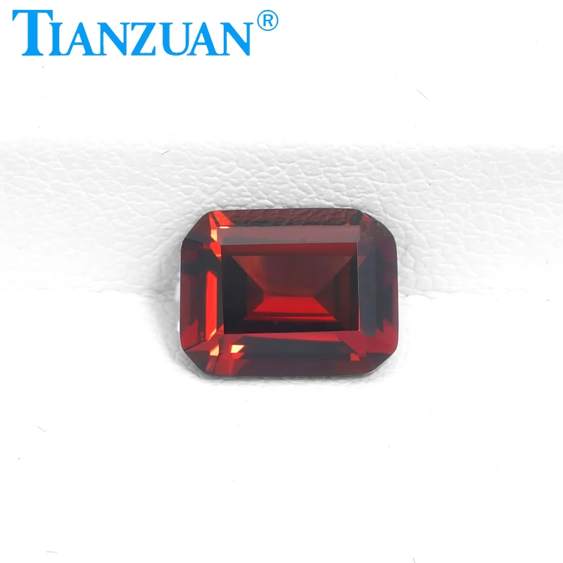 2.56CT Natural Garnet Gemstone Red Color Octagonal Shape Brilliant Cut Loose Gem Stone with GRC Certified