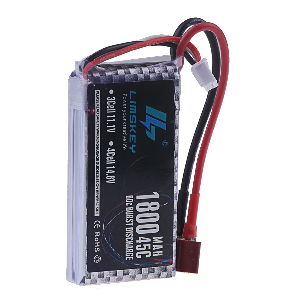 2szt 3S 1800mAh Akumulator Lipo 11.1V 45C z wtyczką T/XT60 do samochodów RC Ciężarówka Drone Samolot FPV RC Hobby Modele Części Akumulator 11.1V