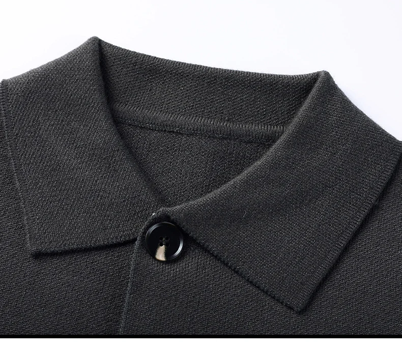 Autumn cardigan men's knit sweater Korean version casual outerwear jumper big size men's spring and autumn thin jacket plus size - Image 3