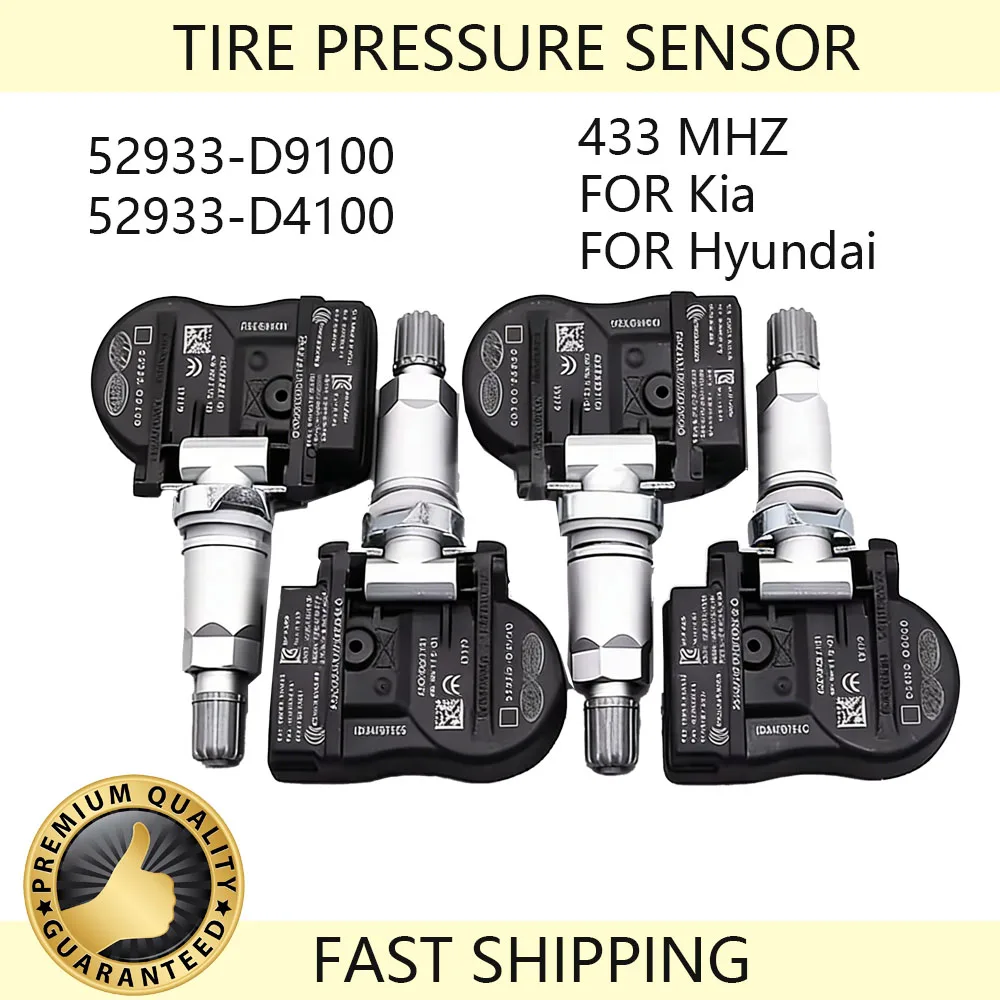 

2/4PCS 52933-D9100 NEW Tire Pressure Sensor for Hyundai Car TPMS For 2016-2022 ELANTRA KIA OPTIMA NIRO 52933-F2000 52933D4100