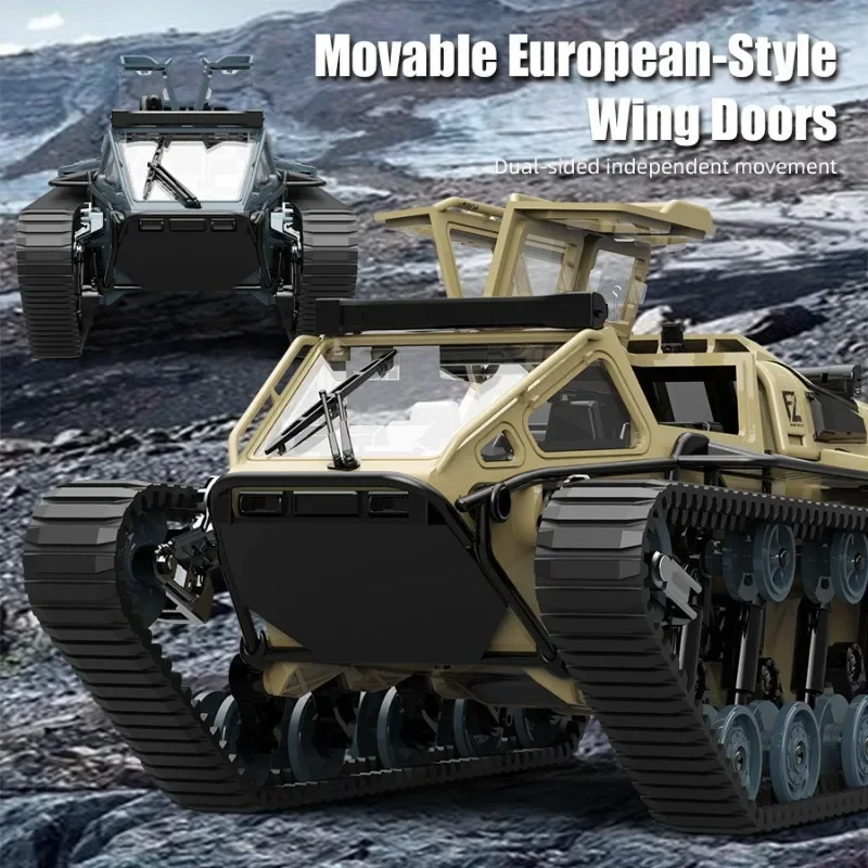 Model symulacyjny czołgu gąsienicowego C8812 w skali 1:1, zabawka, model samochodu RC z oświetleniem LED, zdalnie sterowany drift, pojazd terenowy, prezent dla chłopca
