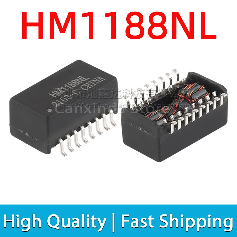 

2pcs HM1188NL HM1188NLT HM1188 SOP16 SMD Network Transforme Ethernet Isolation Transformer Isolated Choke Turns Ratio 1:1