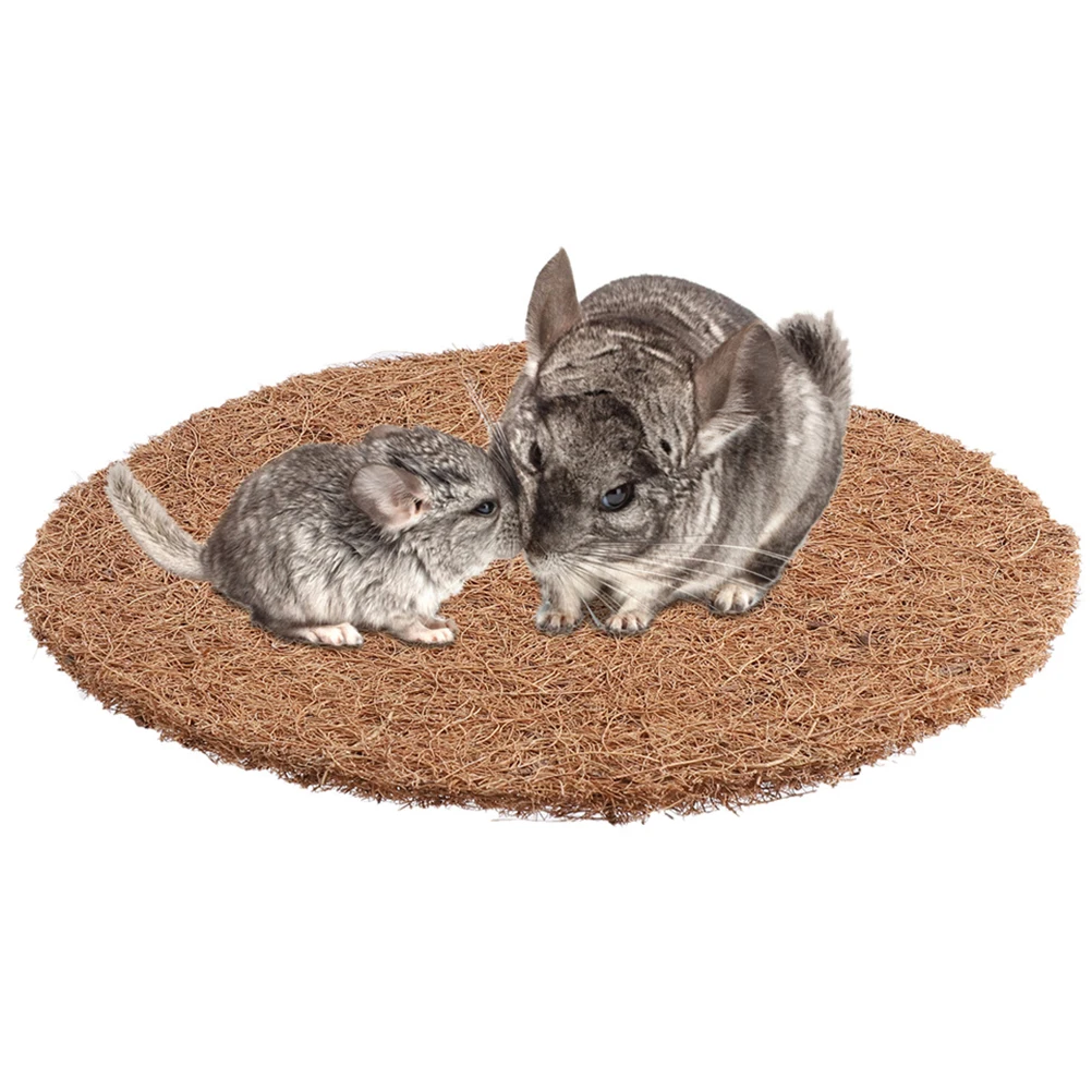 

8pcs Natural Pigeon Nest Mat Durable Coconut Fiber Bird Egg Pad Breathable Scratch Resistant For Cage Use
