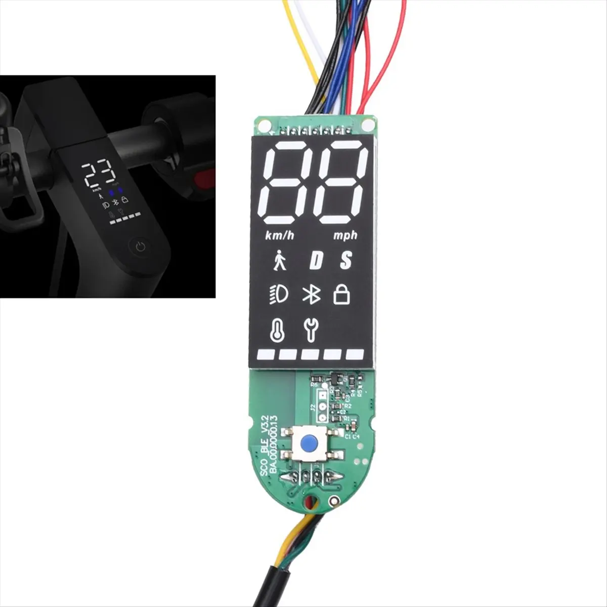 Welcome Deal~Dashboard Display for M365 Pro 2 Electric Scooter Dashboard Circuit Board Kick Scooter Accessories