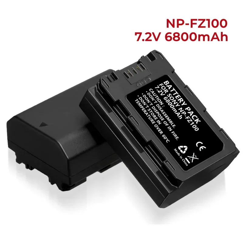 

NP-FZ100 6800mAh Replacement Battery Compatible with Sony FX3,FX30,A1,A9,A9 II,A7R III,A7S III,A7 III,A7 IV,A6600,A7C Cameras