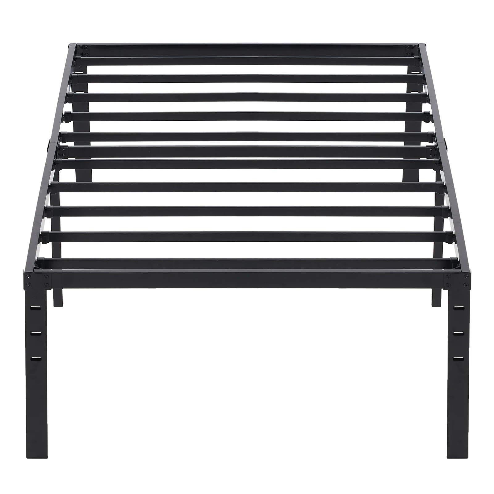 190.5*96.5*45.7cm Bed Height 18'' Simple Basic Iron Bed Frame Iron Bed Black