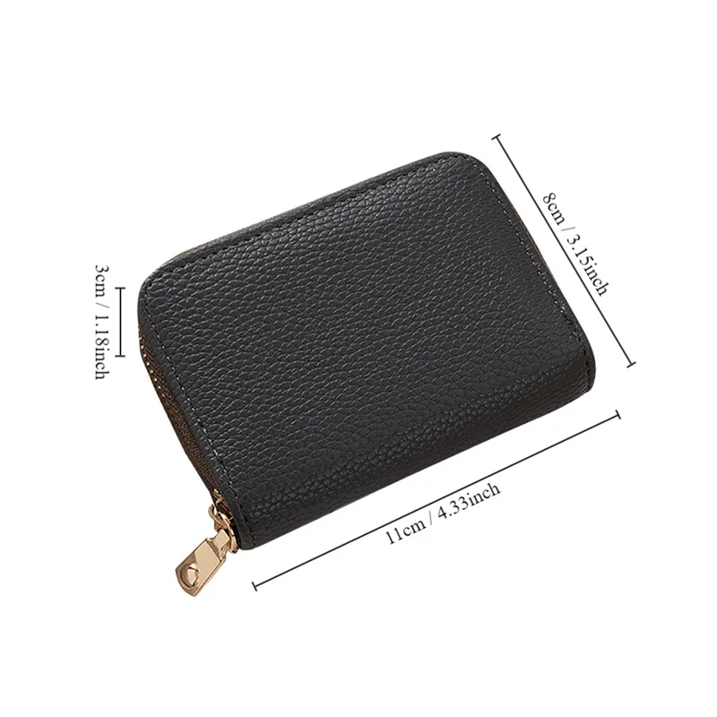 Women PU Leather Purses Female Wallets Lady Small Zipper Coin Pocket Rfid Credit Card Holder Portable Clutch Mini Money Bag