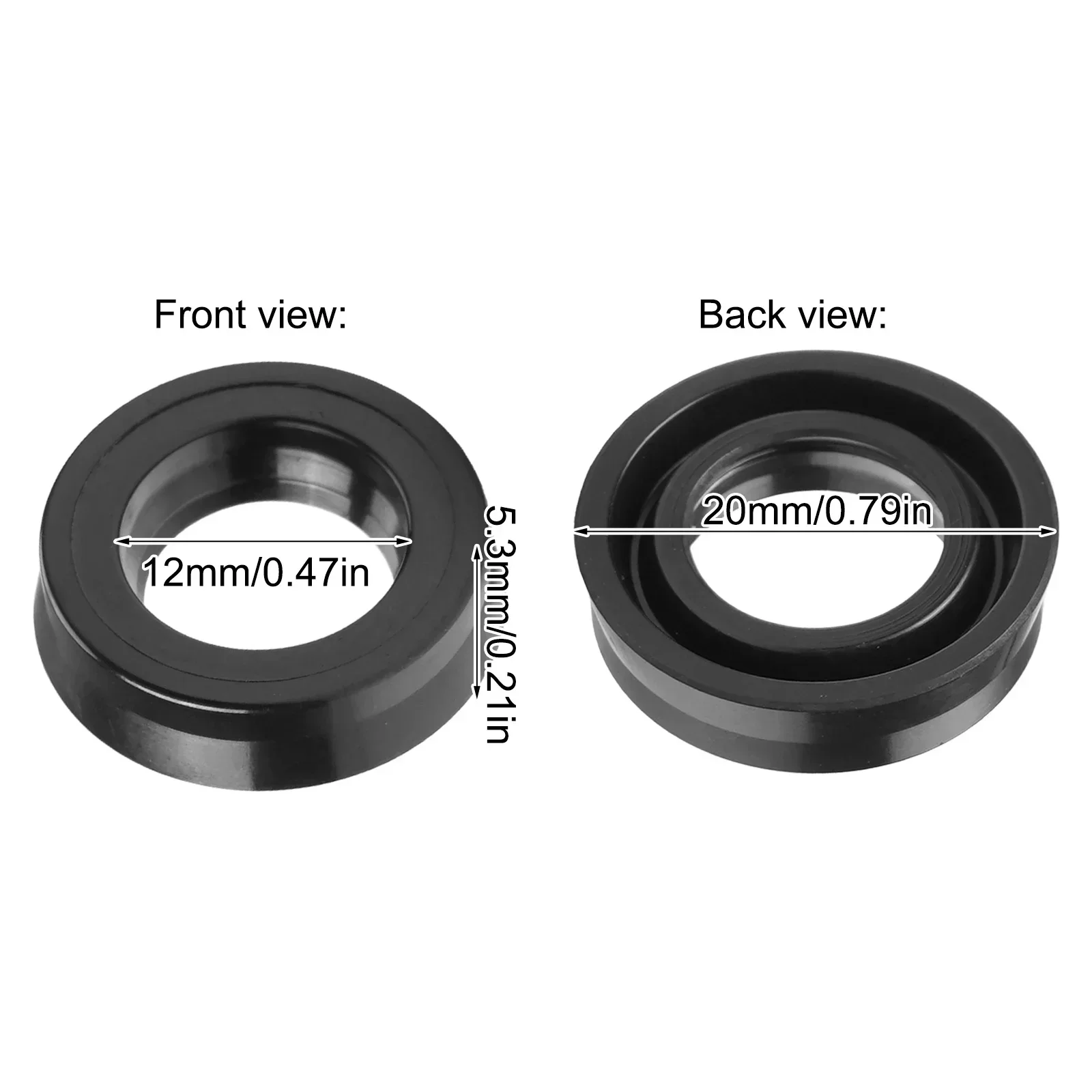 Cleaning Machine Maintenance High Pressure Cleaning Machine Rubber Oil Seal Secure Fit For Machine Leak Proof 12*20*5.3